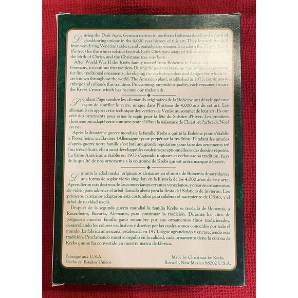 4 Vintage Christmas by Krebs Gold Round Glass Ornaments 3 Satin & 1 Textured - Picture 3 of 3